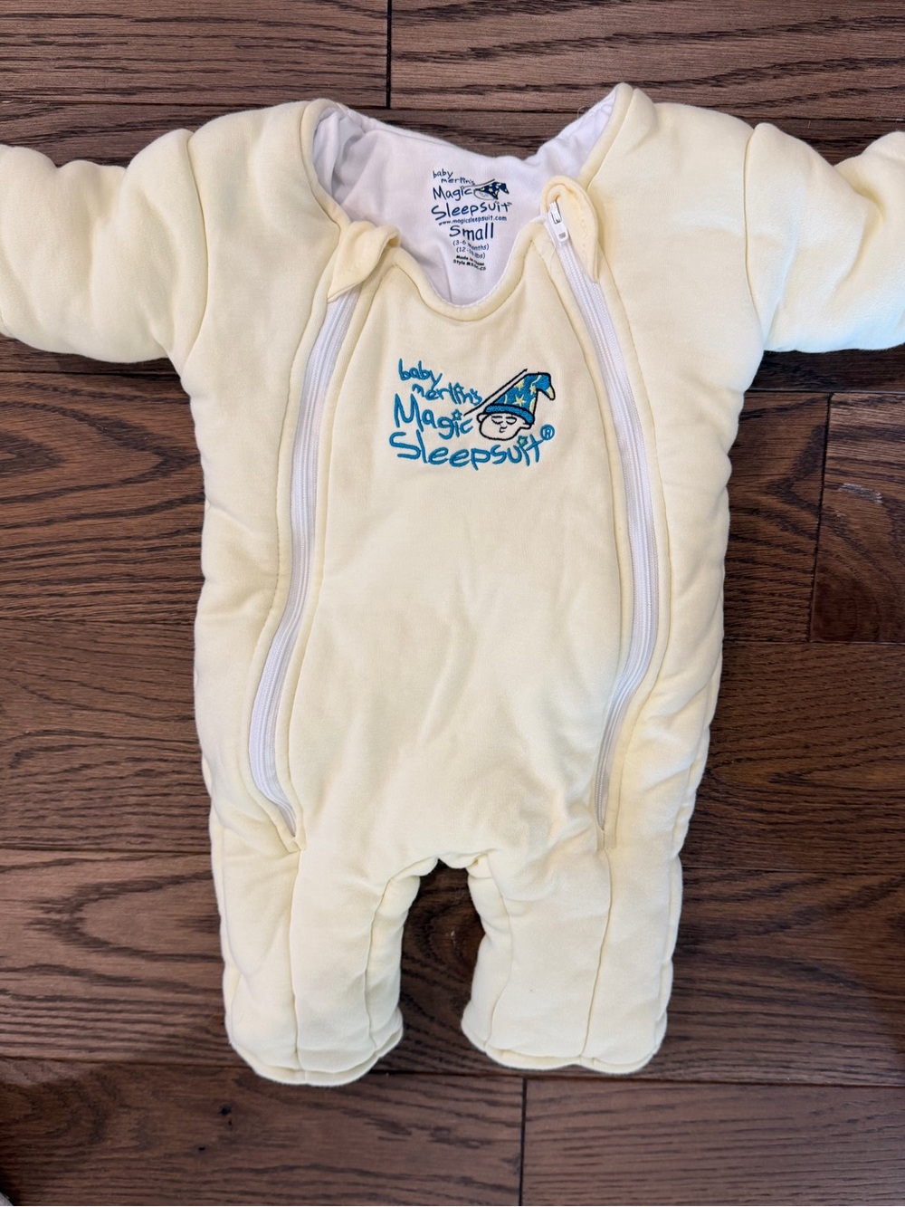 Baby Merlin's Magic Sleepsuit in Pale Yellow - Small
